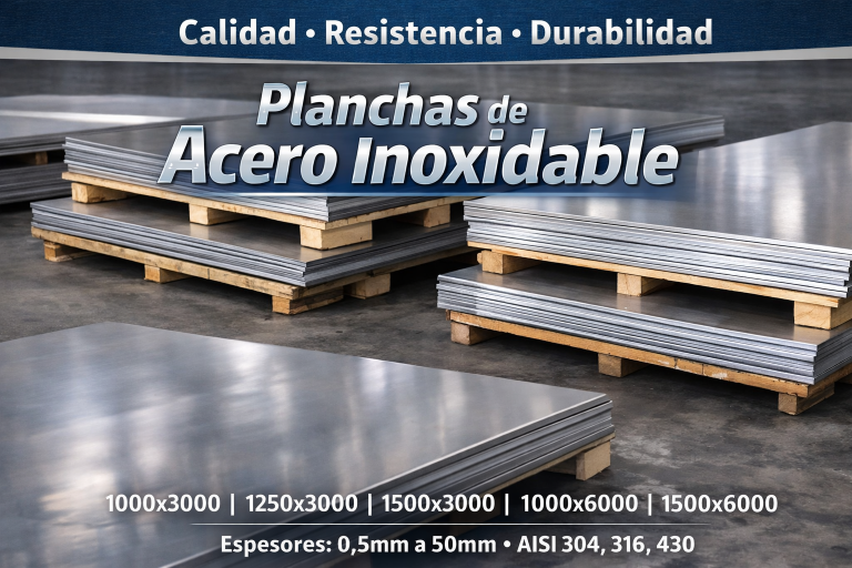 PLANCHAS DE ACERO INOXIDABLE